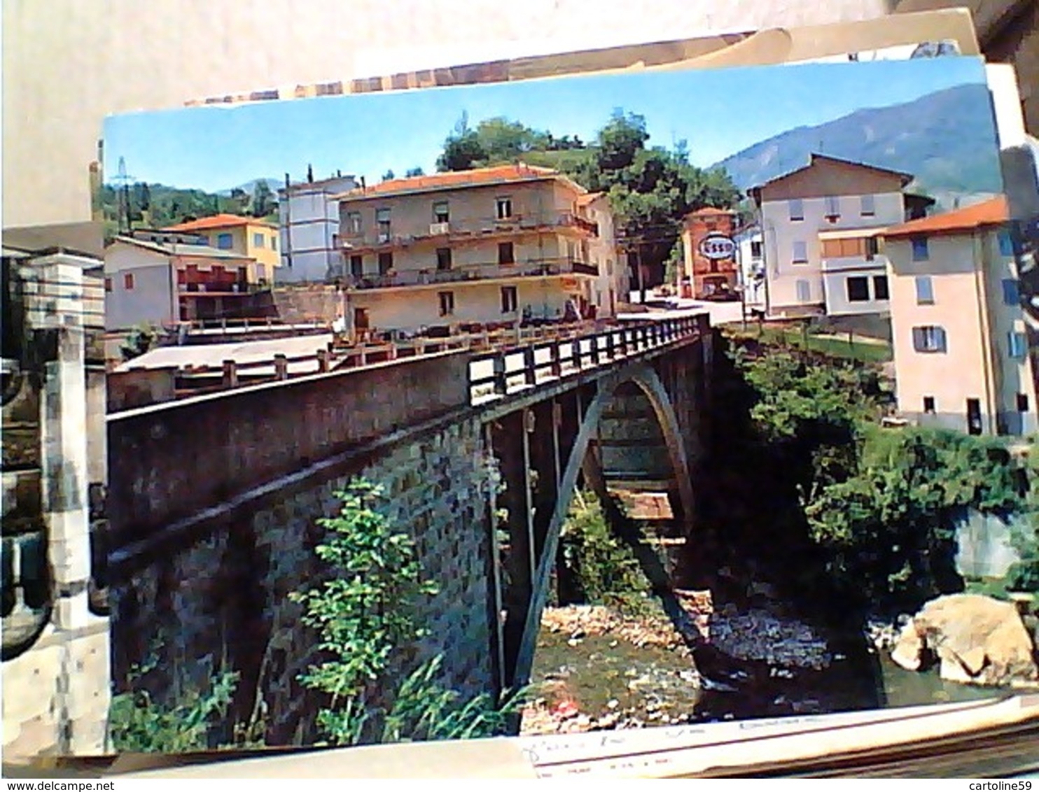 PONTE DI GOMBOLA DI POLINAGO MODENA Distributore ESSO  N1970 GW4773 - Modena