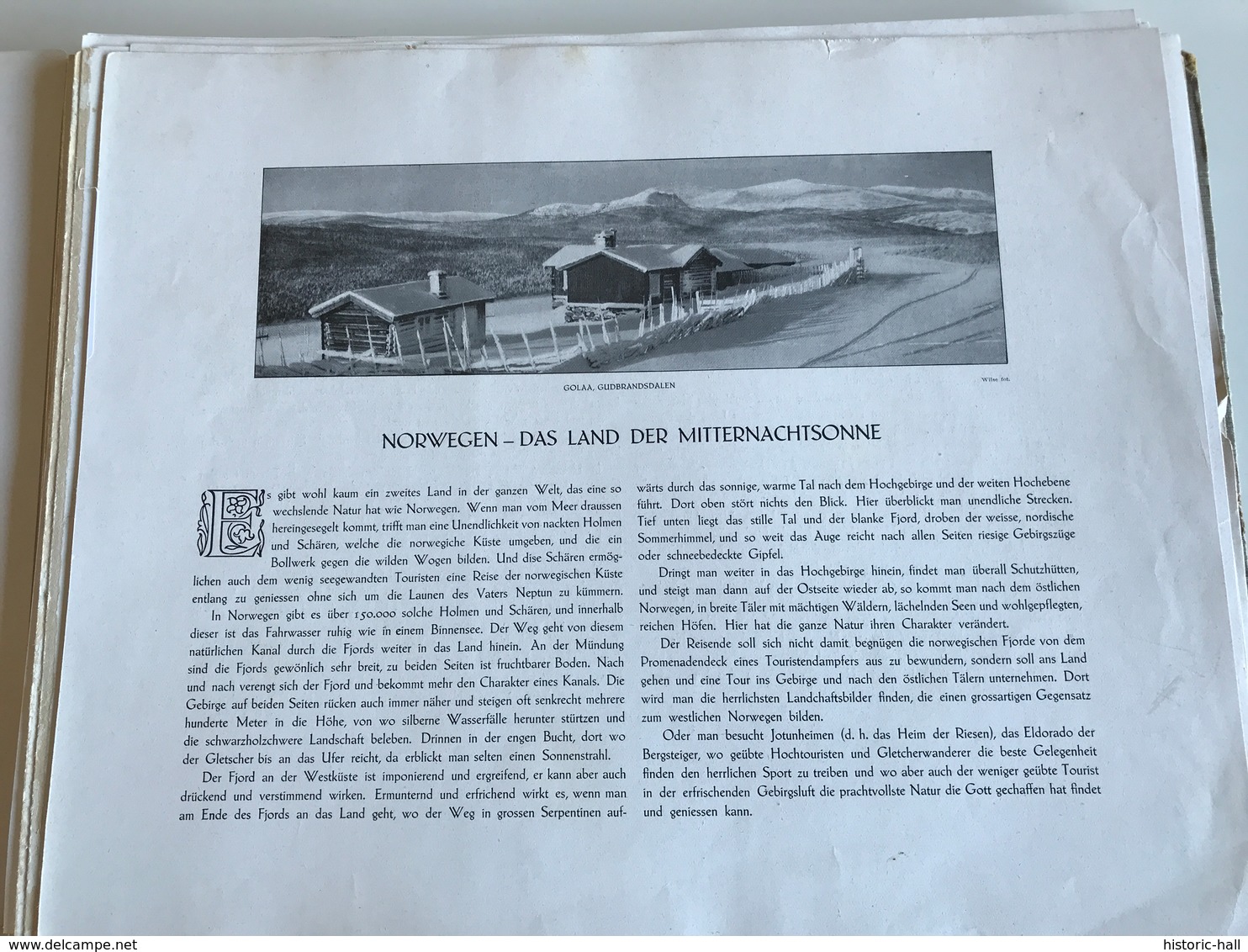 NORGE Midnatssolens land - 1925 - Mittet & Co Kunstforlag