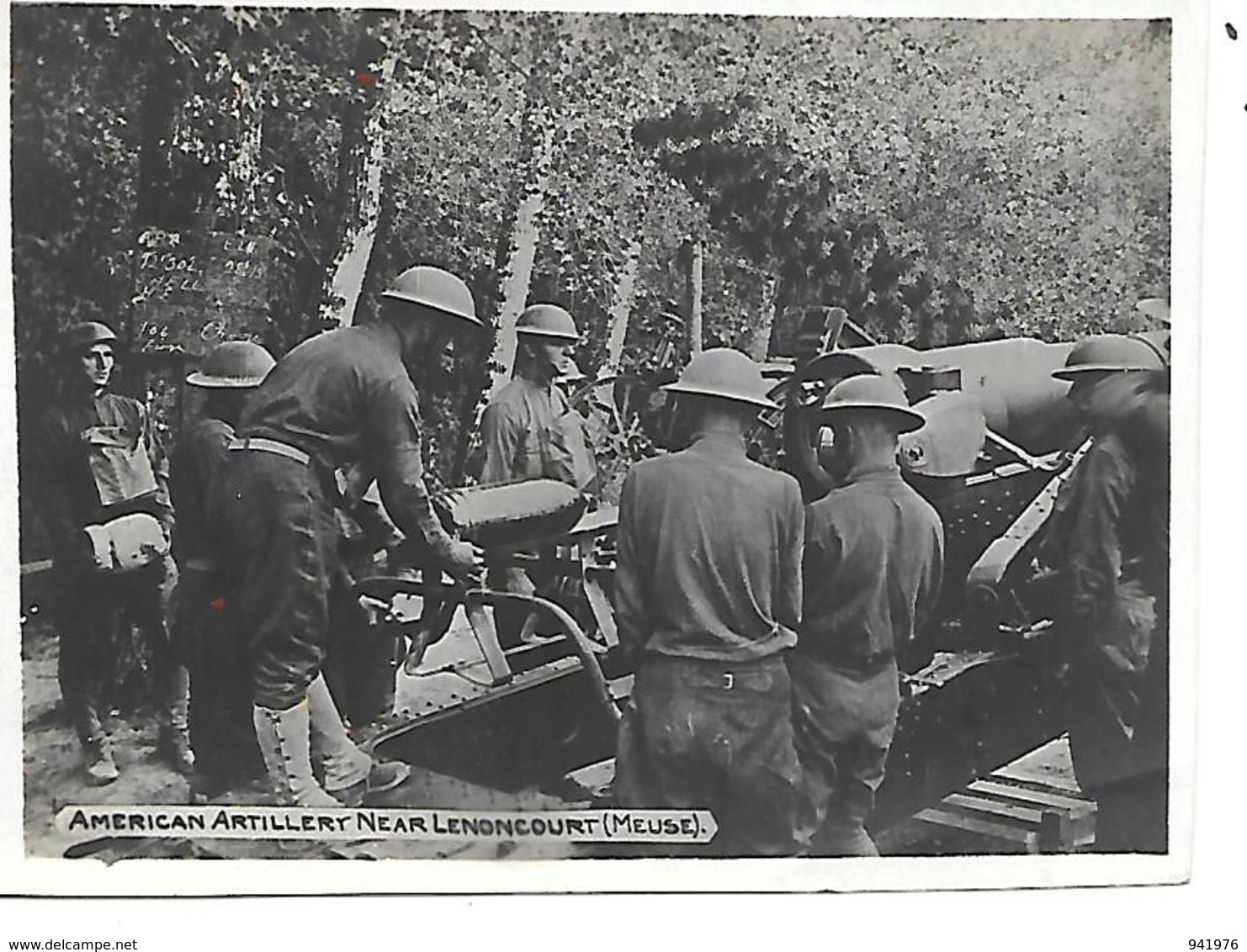 PHOTO 11X8 CM LENONCOURT MEUSE - Guerre, Militaire