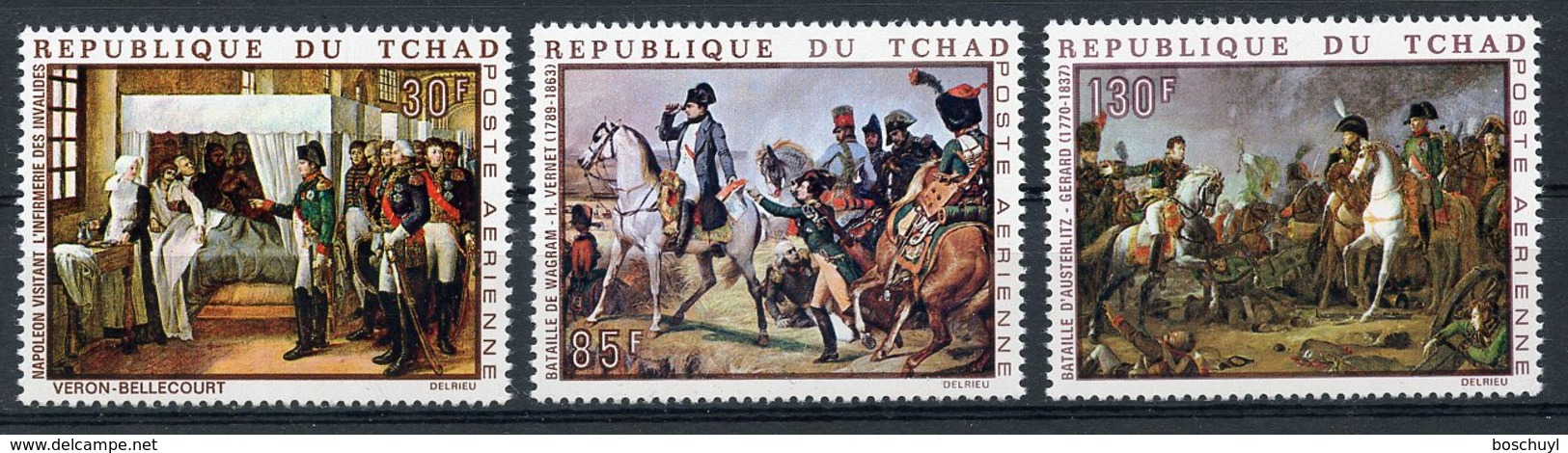 Chad, 1969, Napoleon, Paintings, MNH, Michel 275-277 - Tchad (1960-...)