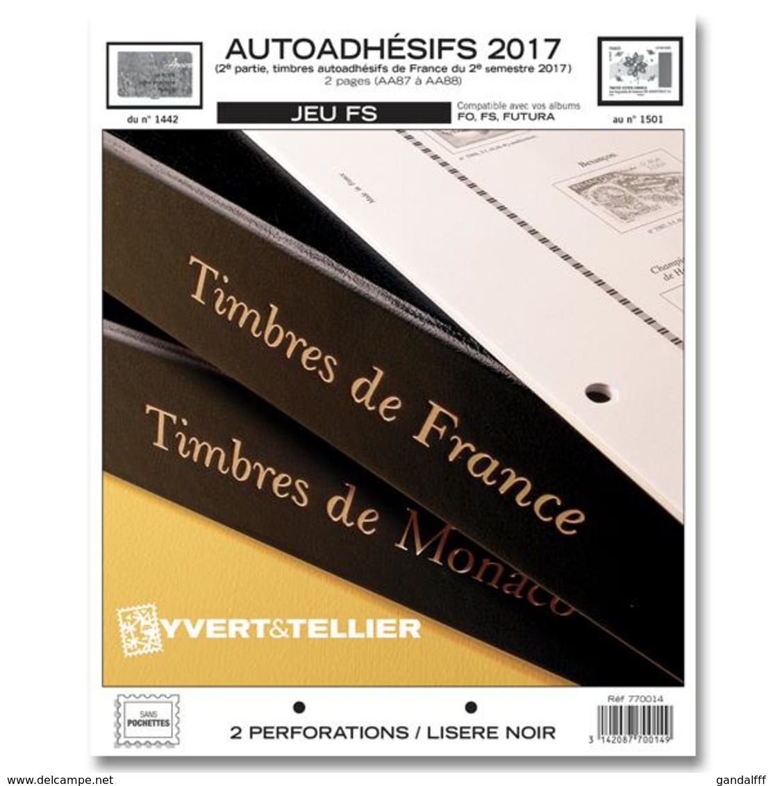 Feuilles Préimprimées FS France-poste + FS Autoadhésif - 2ème Semestre 2017 - Pré-Imprimés