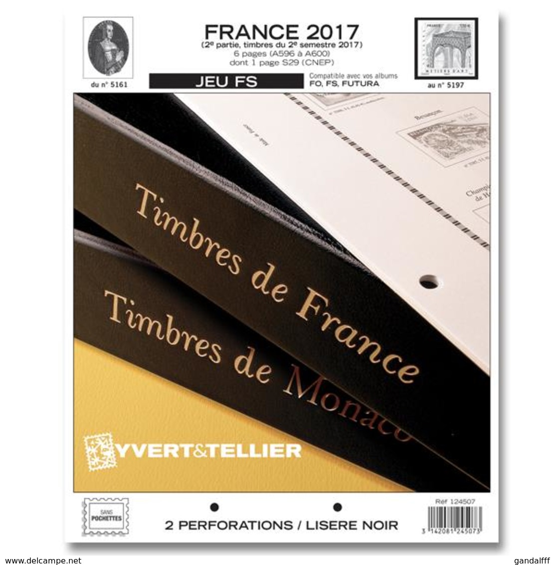 Feuilles Préimprimées FS France-poste + FS Autoadhésif - 2ème Semestre 2017 - Pré-Imprimés