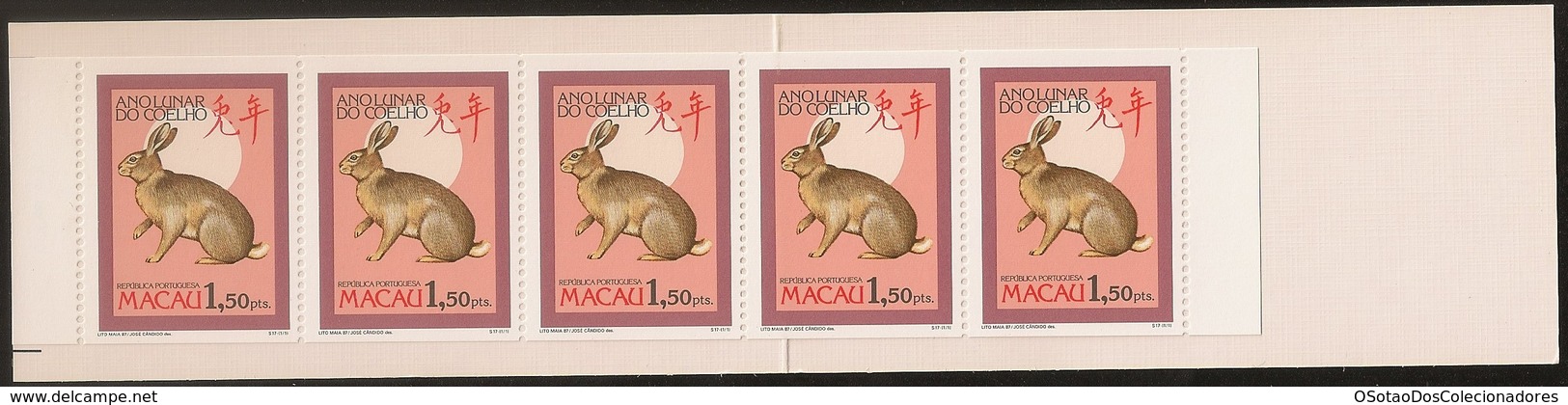 Macau Macao Chine Caderneta 1987 - Ano Lunar Do Coelho - Chinese New Year - Year Of The Rabbit - MNH/Neuf - Markenheftchen