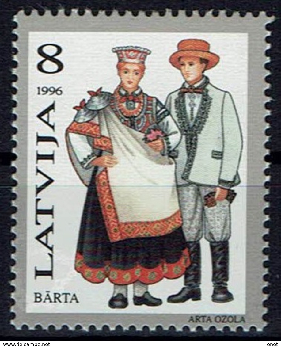 Lettland Letland Latvija 1996 - Trachten - MiNr 424** - Kostums