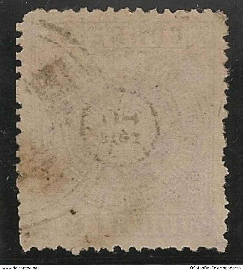 Macau Portugal China Chine 1884 - Tipo Coroa Sobrecarga 80 Reis Sobre 100 Reis - Dent. 13 1/2 Crown - No. 7 - Gebruikt