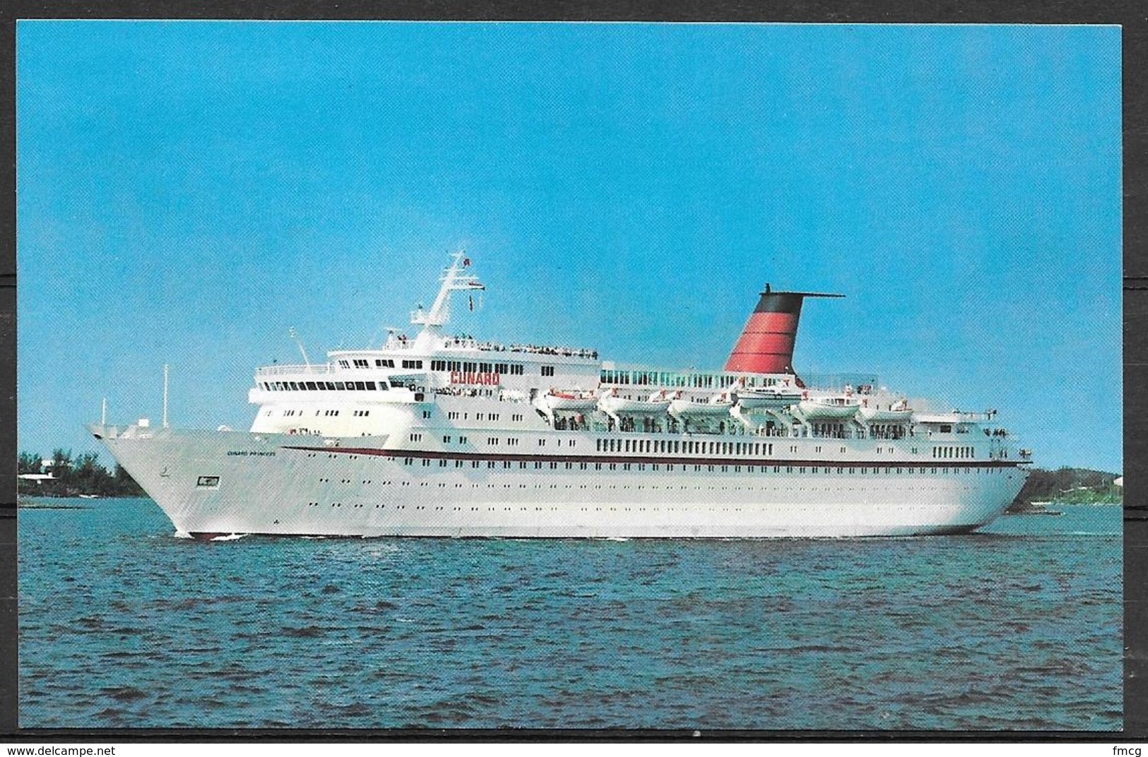 Cruise Ship, Cunard Princess, Unused - Sailing Vessels