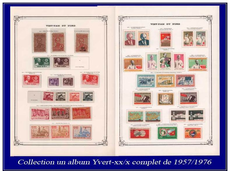 VIETNAM DU NORD Lots &amp; Collections Yvert:Collection En Gros Album Yvert Rouge, Neufs (XX/X), Complet 1957/1976, Nomb - Vietnam