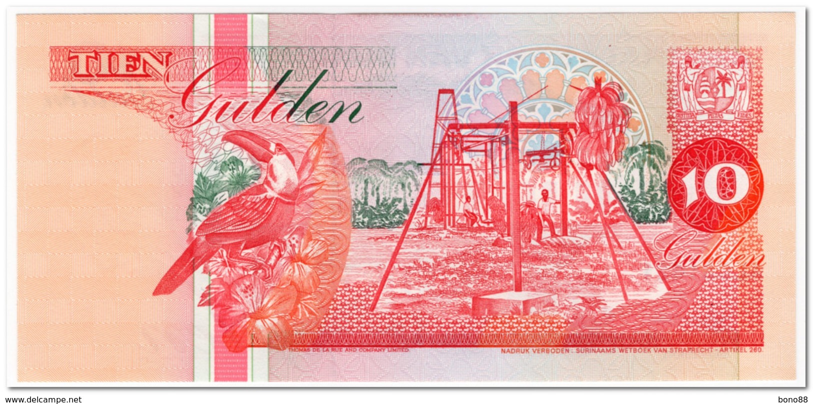 SURINAME,10 GULDEN,1998,P.137,UNC - Surinam