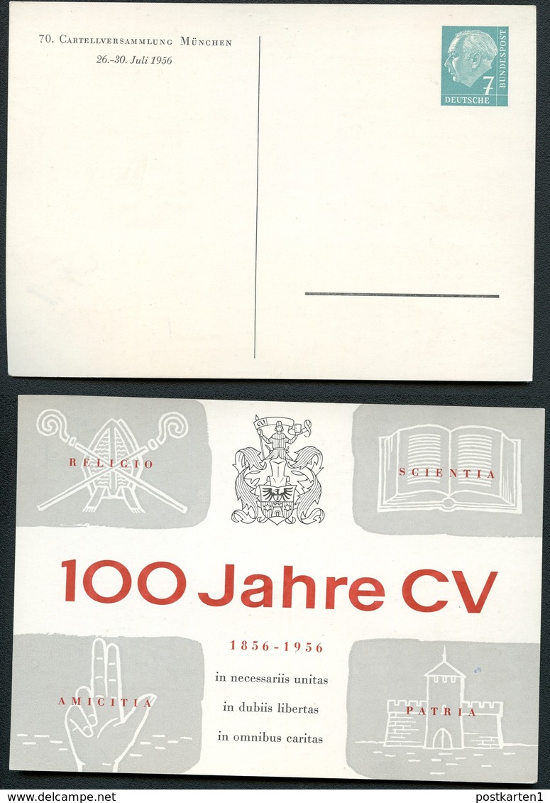 Bund PP6 D2/004-2  CARTELLVERSAMMLUNG MÜNCHEN 1956  NGK 10,00€ - Privatpostkarten - Ungebraucht