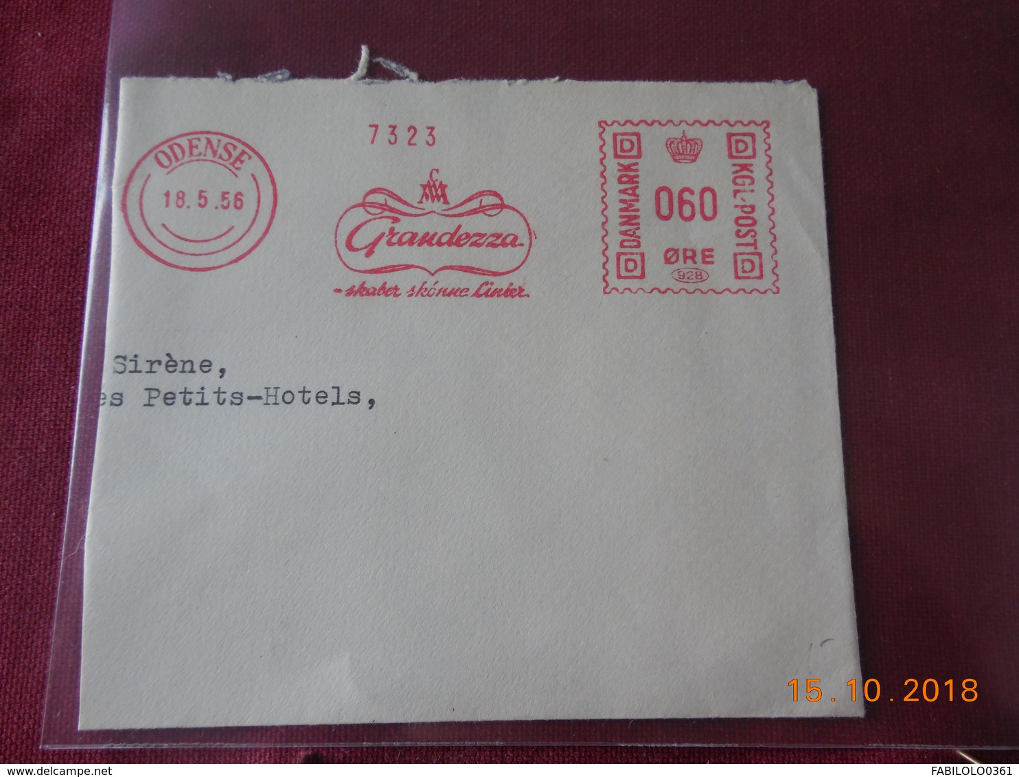 EMA Sur Grand Fragment De Lettre De 1956 - Maschinenstempel (EMA)