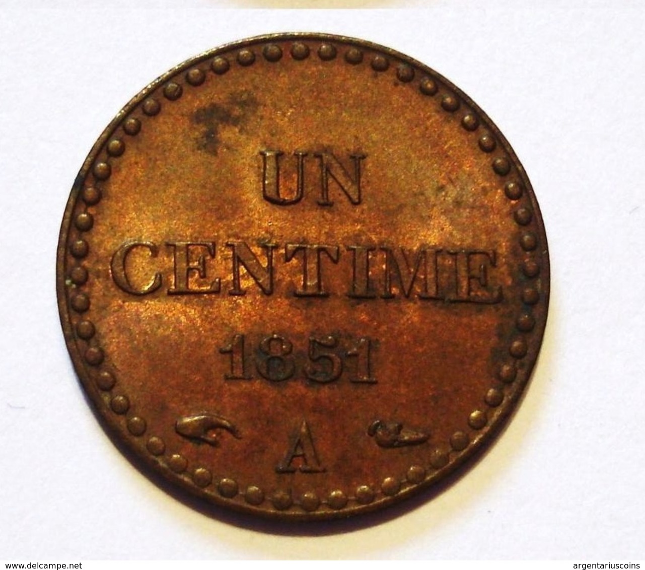 UN CENTIME DUPRE 1851 A. TRES BEL ETAT. - Sonstige & Ohne Zuordnung