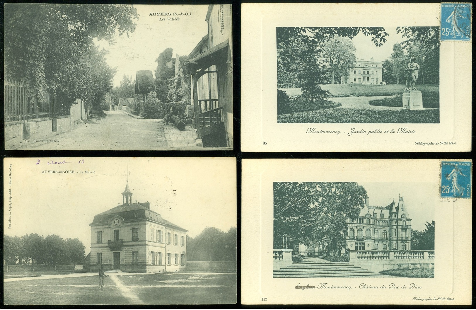 Beau lot de 60 cartes postales de France  Val - D ' Oise     Mooi lot van 60 postkaarten van Frankrijk ( 95 ) - 60 scans