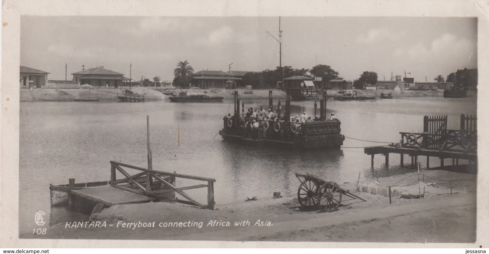 AK - KANTARA (El Qantara) - Fährboot Von Afrika Nach Asien 1920 - Sonstige & Ohne Zuordnung