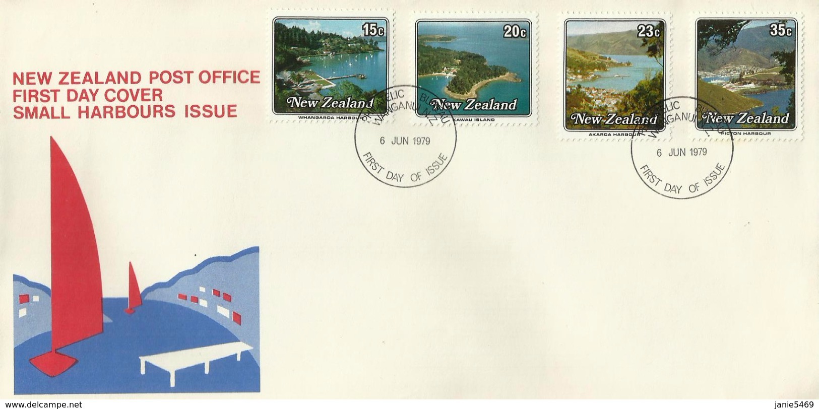 New Zealand 1979 Small Harbours FDC - FDC
