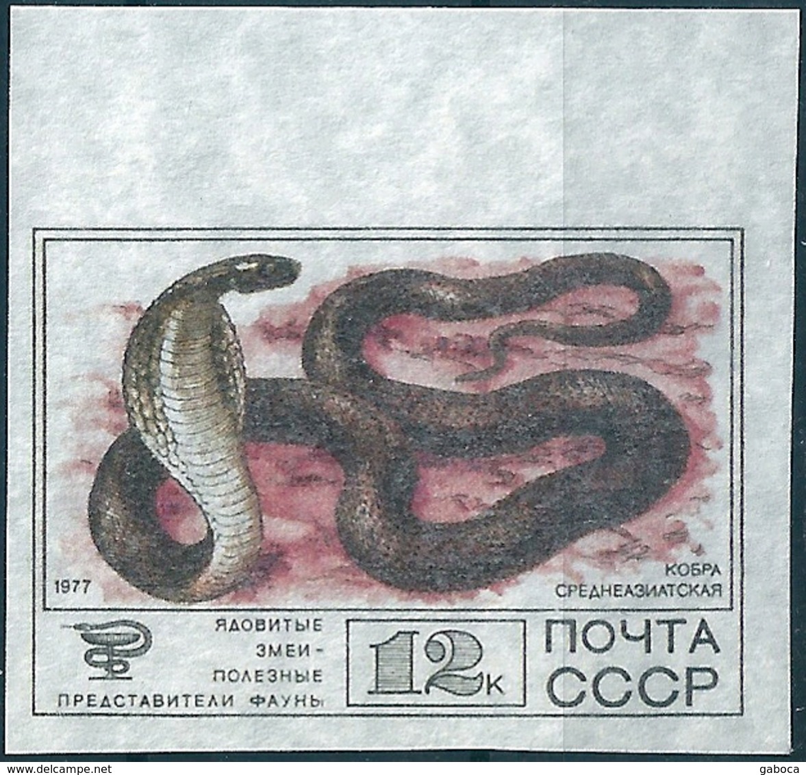 B3765 Russia USSR Fauna Animal Snake Reptile Colour Proof - Probe- Und Nachdrucke