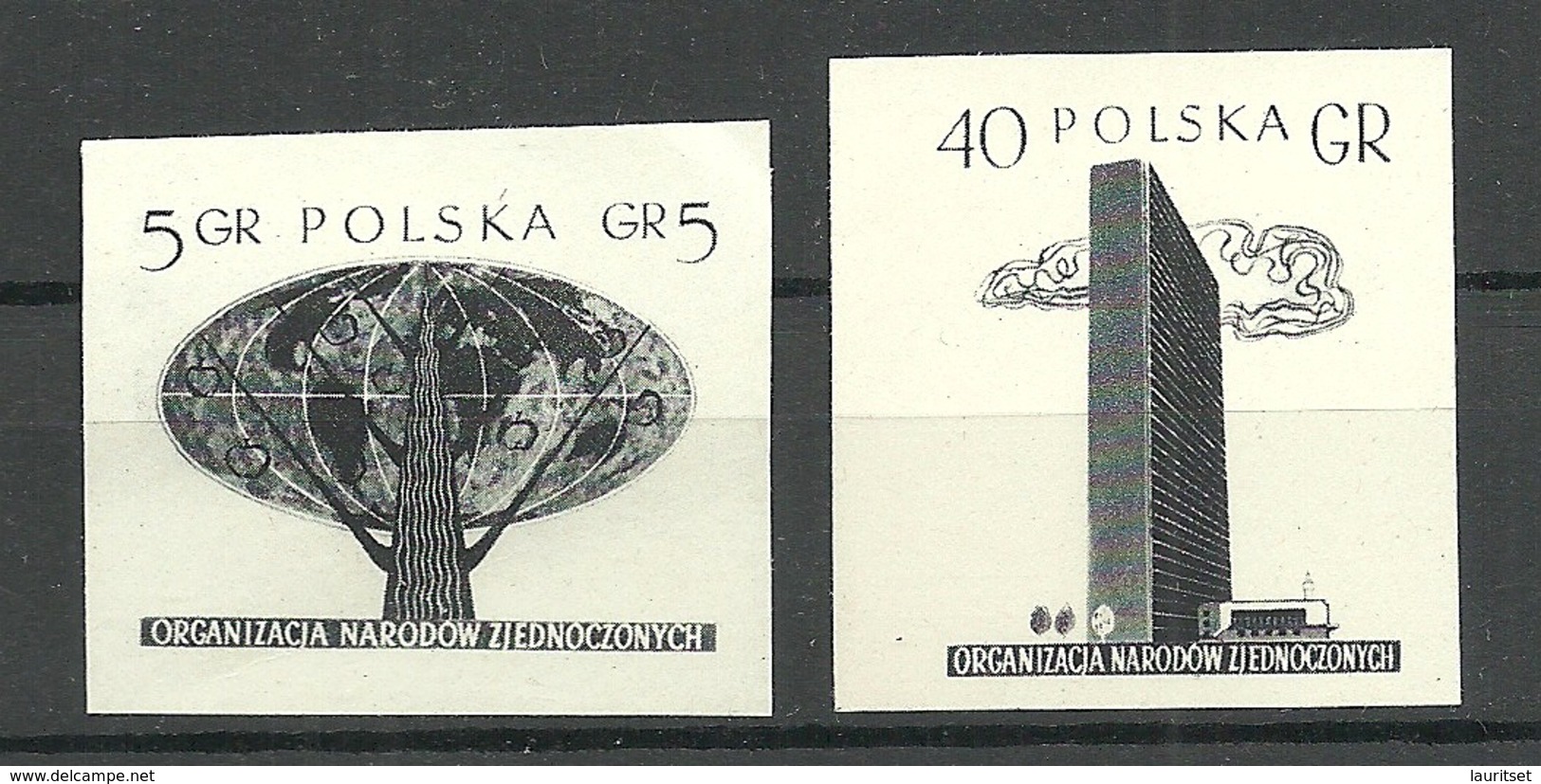 POLEN Poland 1957 Michel 999 - 1000 * PROOF ESSAY Probedruck - Ungebraucht