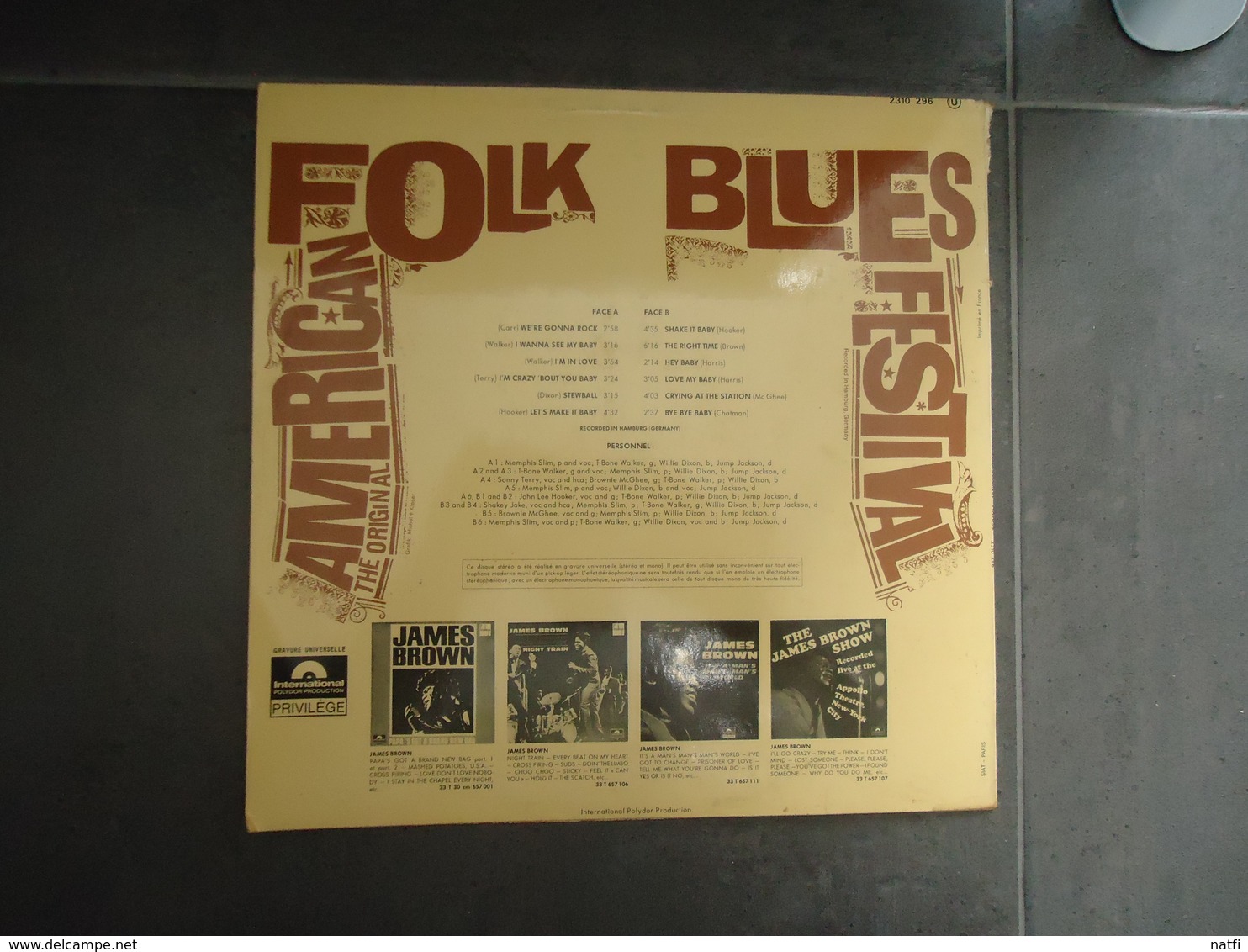 VINYL 33 T AMERICAN FOLK BLUES FESTIVAL VOIR PHOTOS - Rock