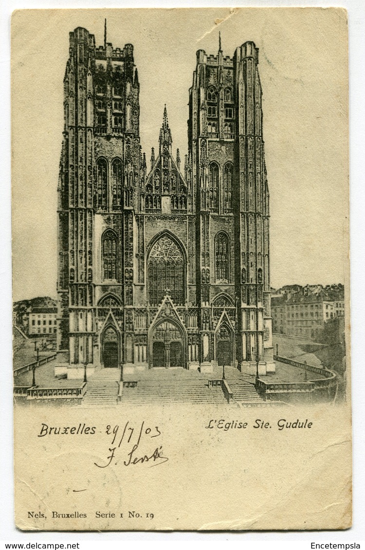 CPA - Carte Postale - Belgique - Bruxelles - Eglise Sainte Gudule - 1903 (SV5972) - Monuments, édifices