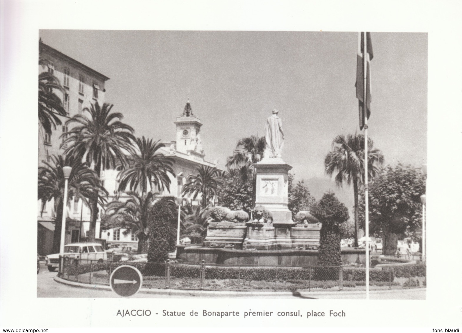 1970 - Héliogravure - Ajaccio (Corse) - La Statue De Bonaparte Place Foch - FRANCO DE PORT - Non Classés