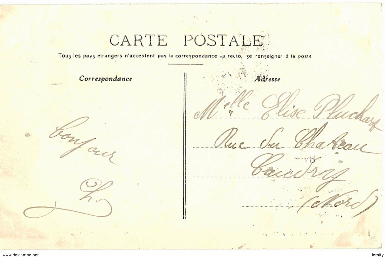 59 Marcoing Le Pont De L' Escaut Cpa Carte Animée - Marcoing