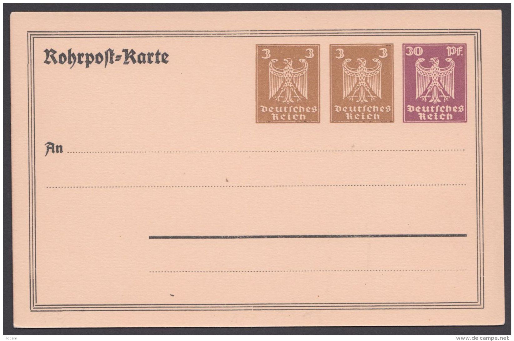 PP 87 A 1/01, Seltene Rohrpostkarte, * - Cartes Postales