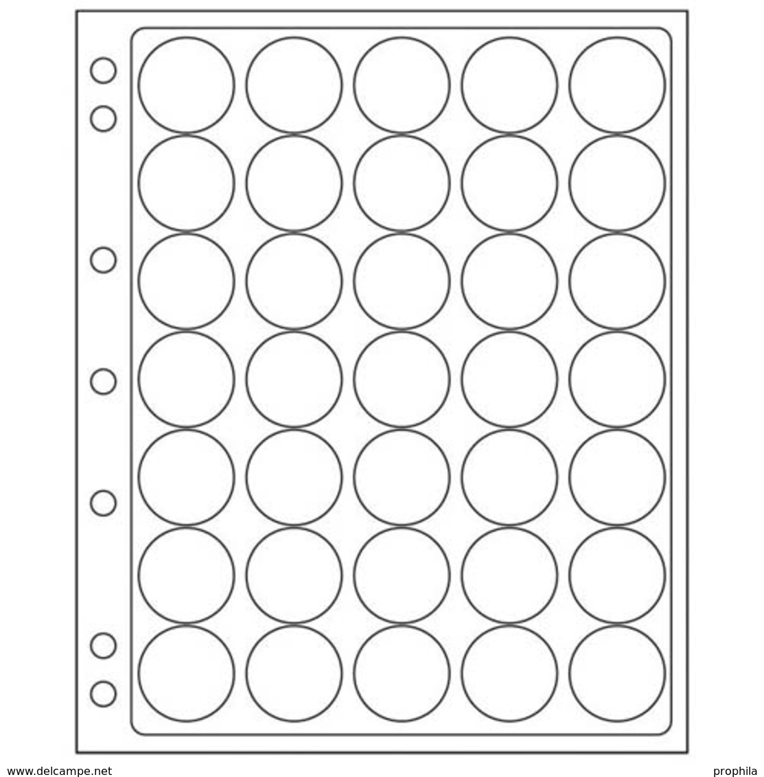 Kunststoffhüllen ENCAP, Für 35 Münzen Mit Einem InnenØ Von 28 Bis 30 Mm - Clear Sleeves