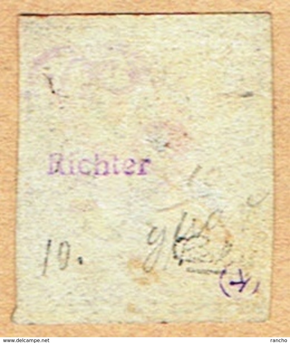 1846 TIMBRE OBLITERE ( SIGNE RICHIER ) C/.S.B.K. Nr:2W. Y&TELLIER Nr:10a. MICHEL Nr:2II. - 1843-1852 Federal & Cantonal Stamps