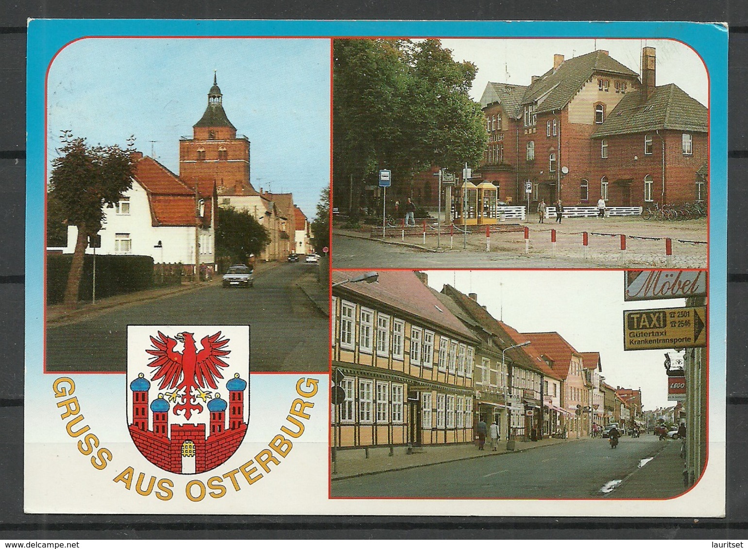 Deutschland Ansichtskarte OSTERBURG 1998 Gesendet, Mit Briefmarke - Osterburg