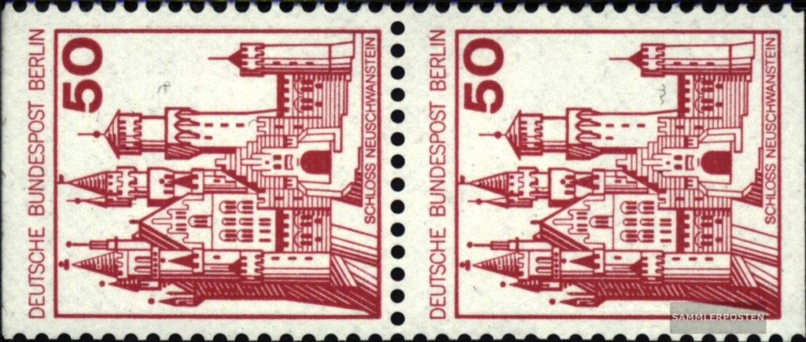 Berlin (West) 536C/D Senkrechtes Paar FDC 1977 Burgen Und Schlösser - Sonstige & Ohne Zuordnung