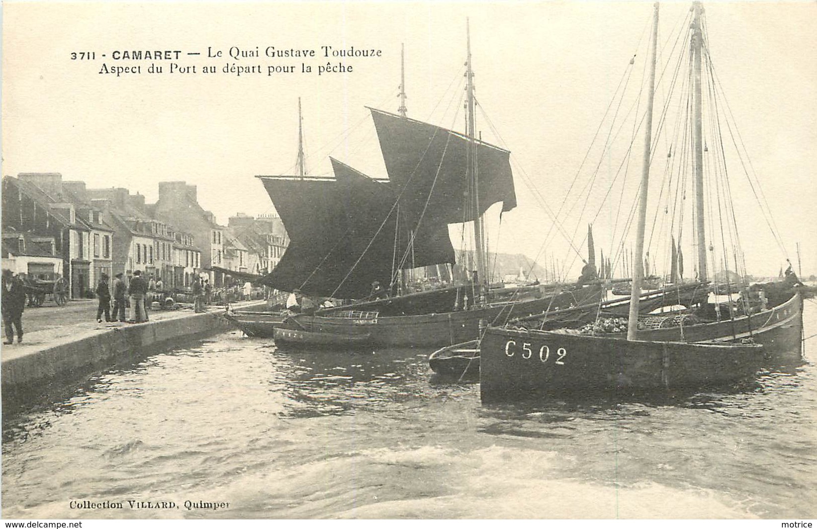 CAMARET - Le Quai Gustave Toudouze,aspect Du Port Au Départ De La Pêche. - Pêche