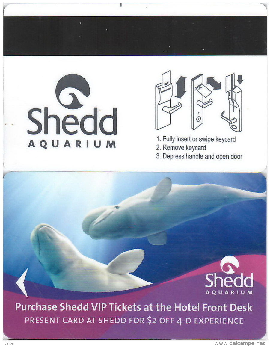 Shedd Aquarium-2308. Key Card, Room Key, Clef De Hotel, Sleutelkaart - Hotel Keycards