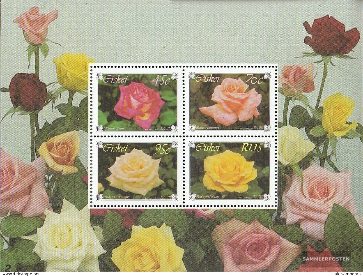 South Africa - Ciskei Block10 (complete Issue) Unmounted Mint / Never Hinged 1994 Rosen - Ciskei