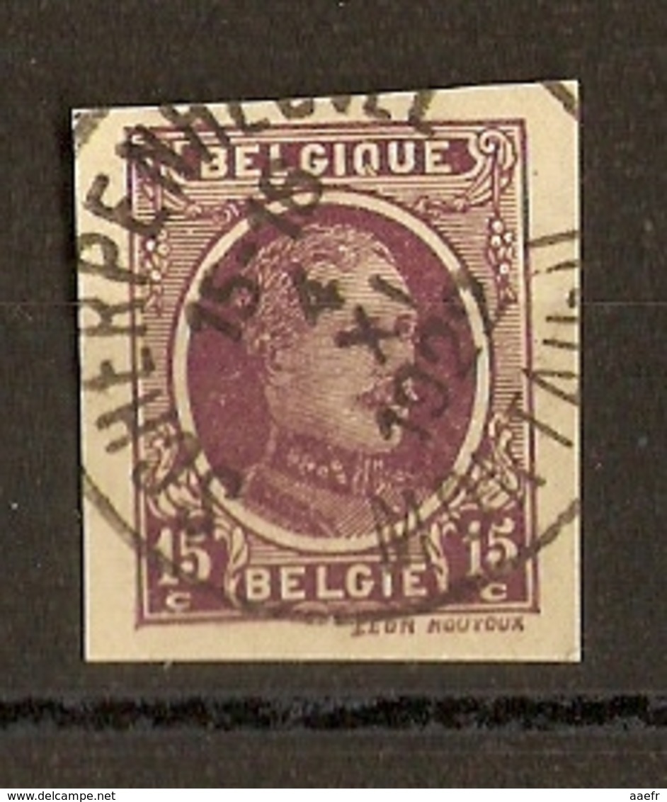 Belgique 1922 - Albert Ier - Fragment D'entier Postal - Cob 195 - Cachet Scherpenheuvel - Montaigu - Autres & Non Classés