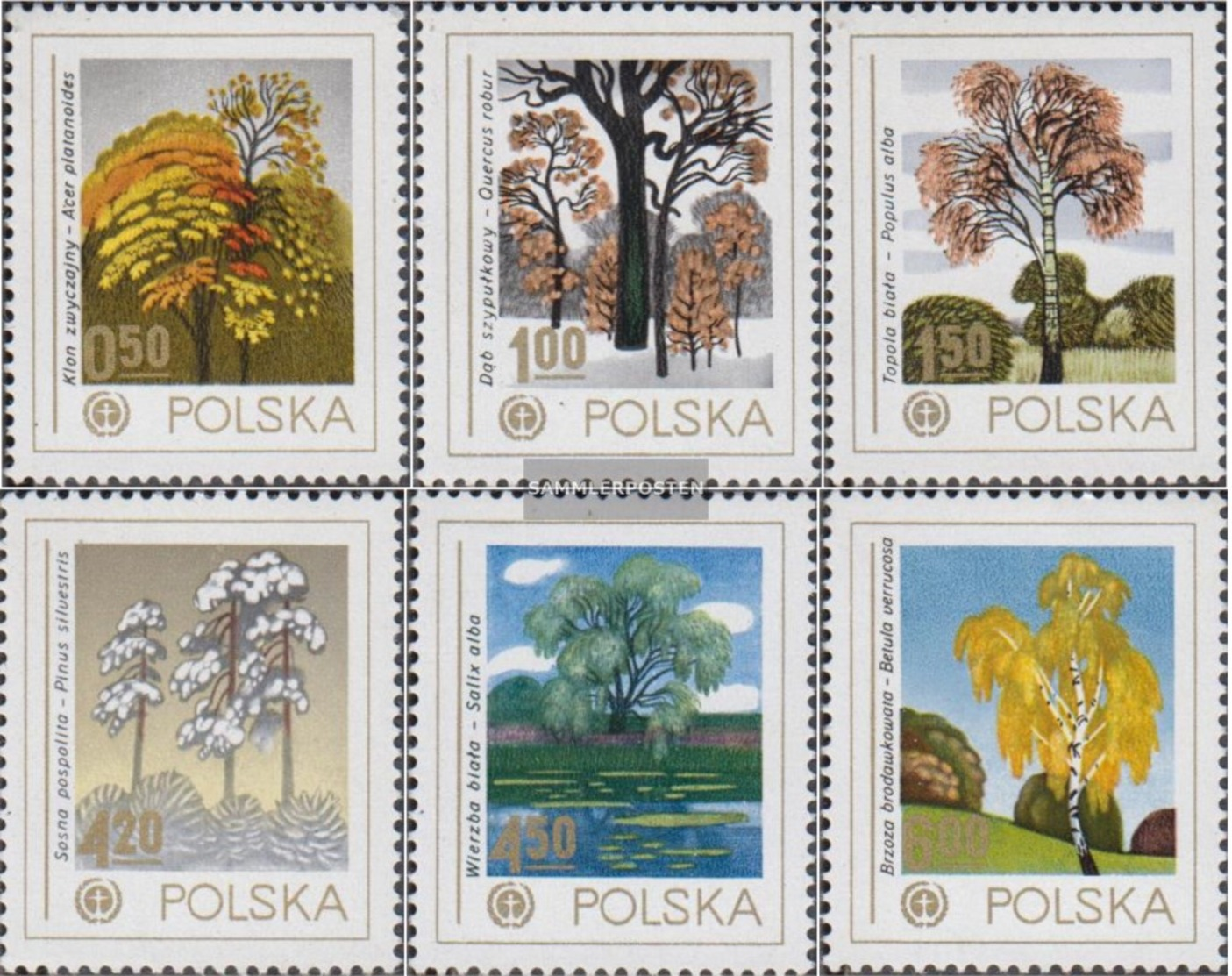 Polen 2569-2574 (completa Edizione) MNH 1978 Ambiente - Alberi - Nuevos