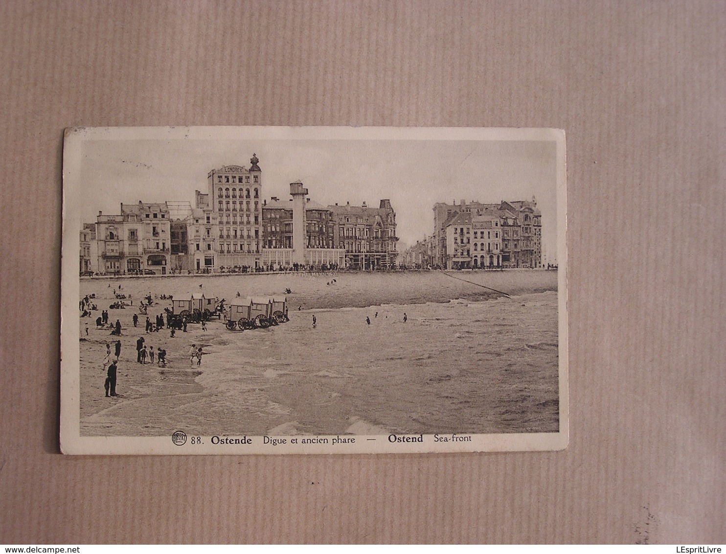 OSTEND OSTENDE OOstende Digue Phare Sea Front België Belgique Carte Postale Postcard - Oostende