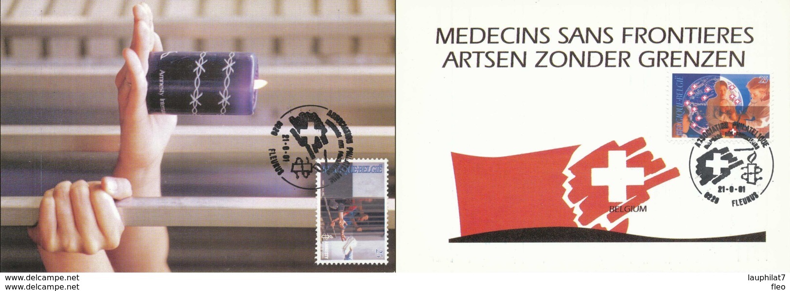 BELG.1991 2422 & 2423   MB, Médecins Sans Frontières - Solidarité Internationale, Santé - 2 Cartes - 1991-2000