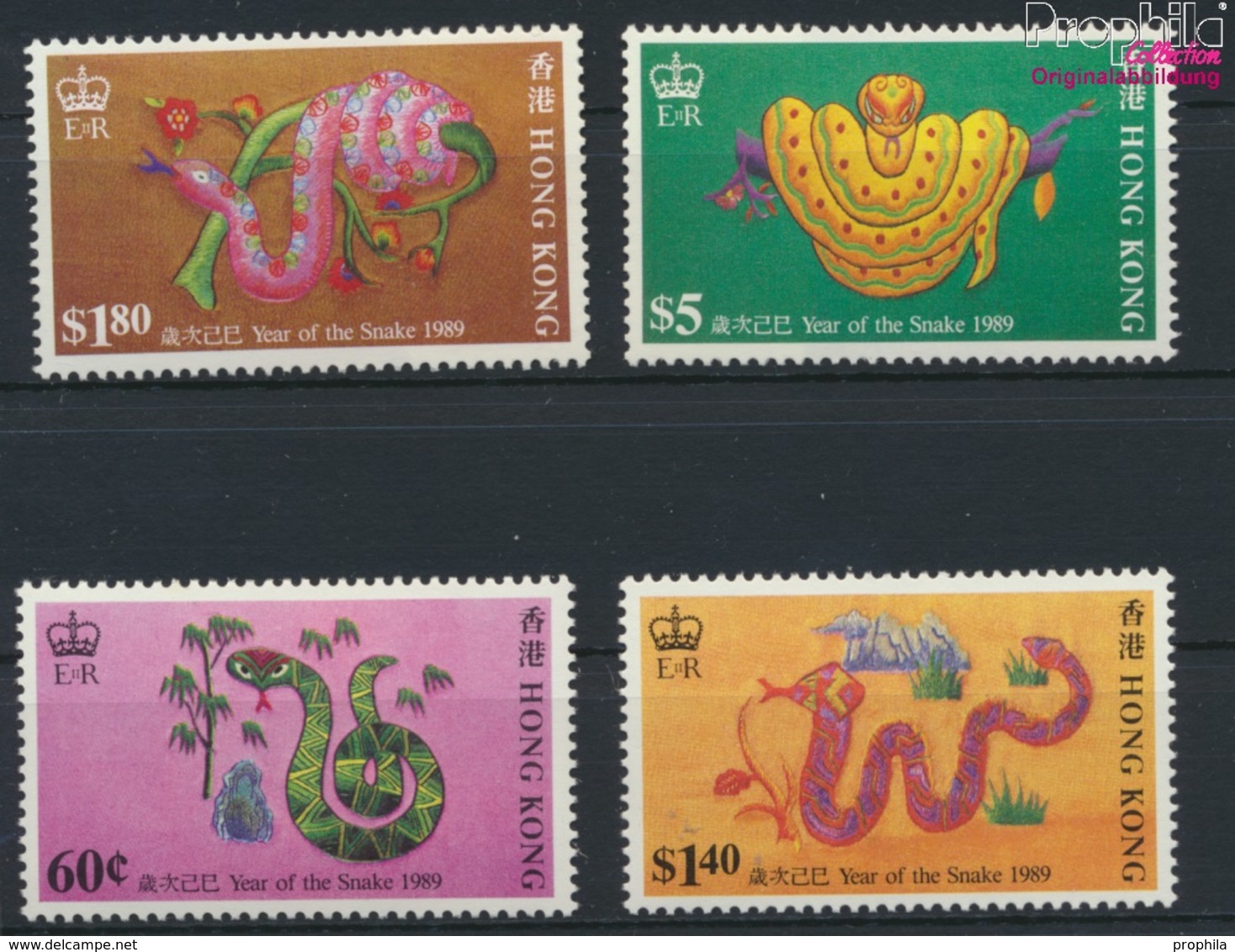 Hongkong 555-558 (kompl.Ausg.) Postfrisch 1989 Chinesisches Neujahr (9233620 - Unused Stamps