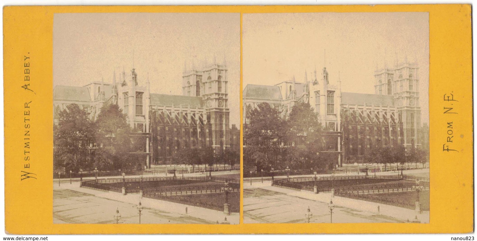 ROYAUME UNI PHOTO STÉRÉOSCOPIQUE STEREO STEREOVIEW FROM N E : Westminster Abbey - Photos Stéréoscopiques