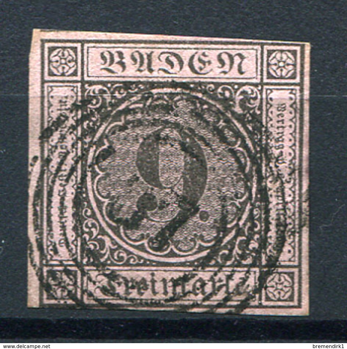 42145) BADEN # 4 Gestempelt Aus 1851, 35.- € - Other & Unclassified
