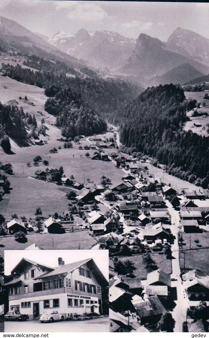 Oey-Diemtigen, Gasthof Sternen, Voiture VW, Fliegeraufnahme (81206) - Diemtigen