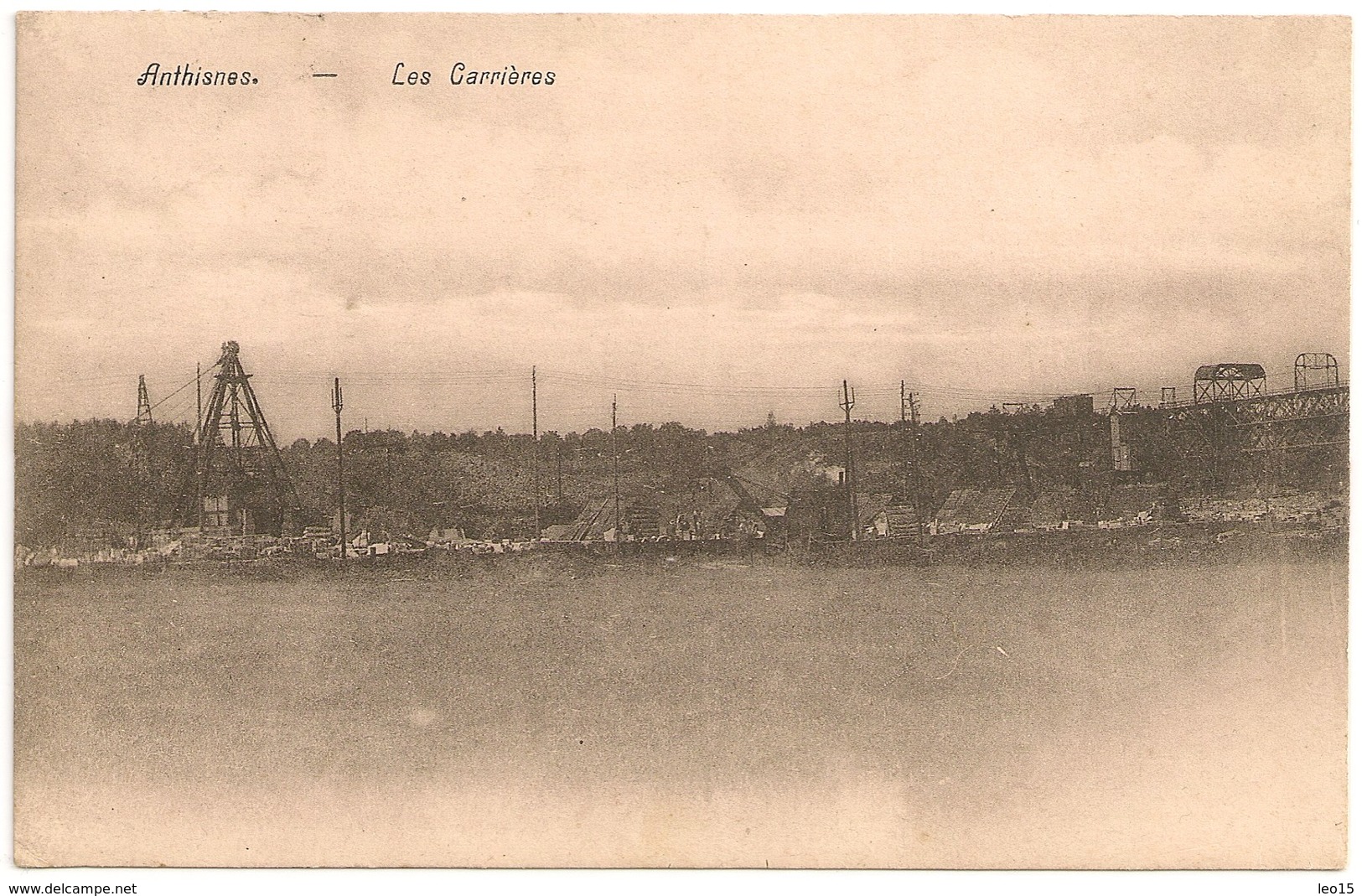Liège>Anthisnes Les Carrières (granit)  +/- 1924 Timbres 10c - Photo Lemaire, Andrimont Lièges - CPA - Anthisnes
