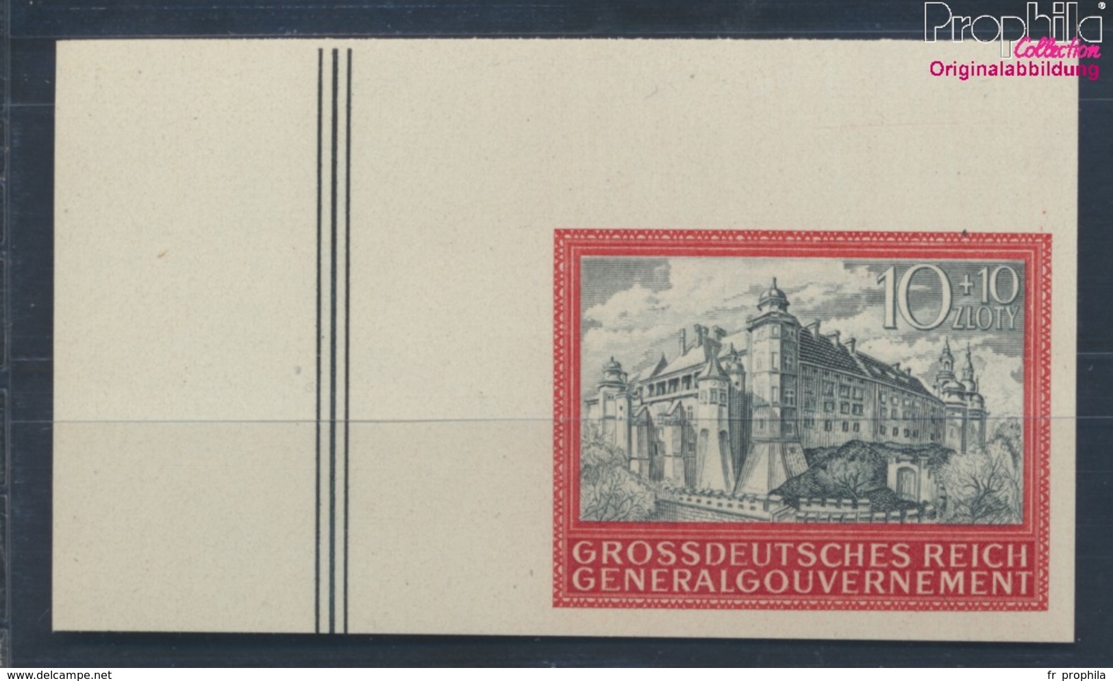 Général 125U, Non Dentelé  (complète.édition) Neuf Avec Gomme Originale 1944 Château Cracovie (8209557 (8209557 - Occupation 1938-45