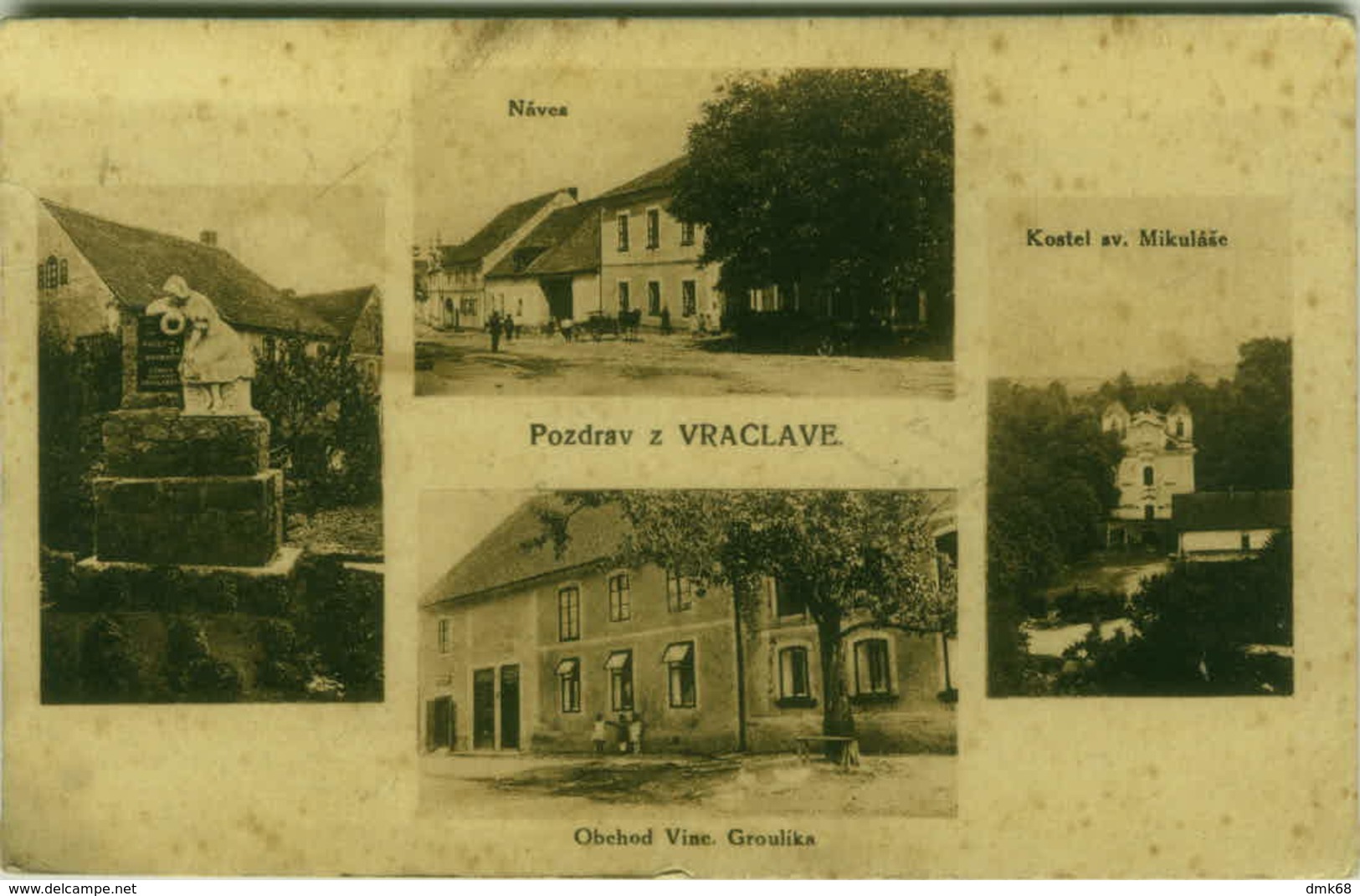REPUBBLICA CECA -  POZDRAV Z VRACLAVE /  Vraclav - VIEWS - 1920s (BG608) - Czech Republic