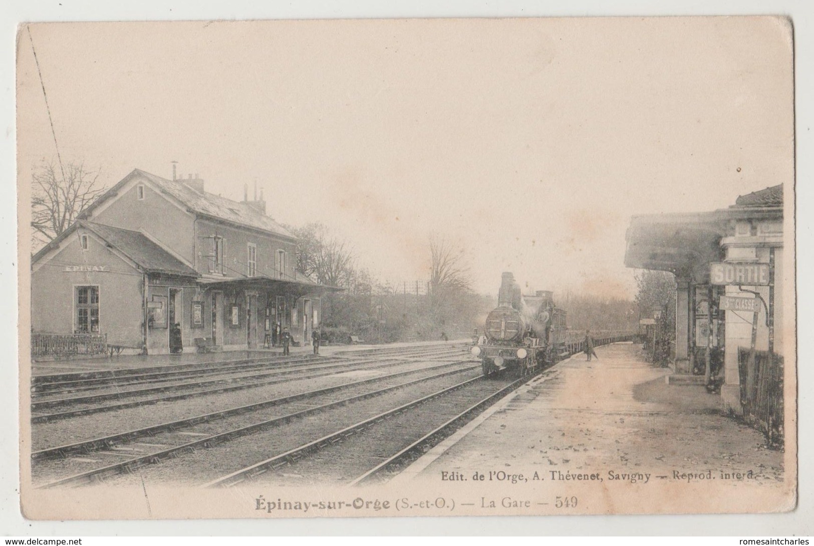 CPA 91 EPINAY SUR ORGE La Gare - Epinay-sur-Orge