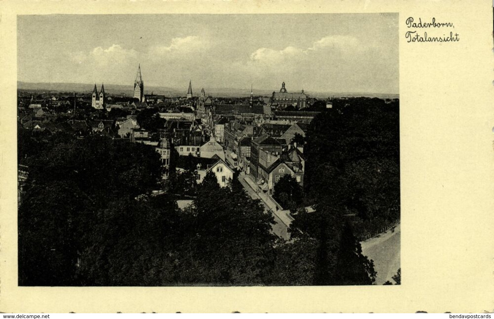 PADERBORN, Totalansicht (1930s) AK - Paderborn