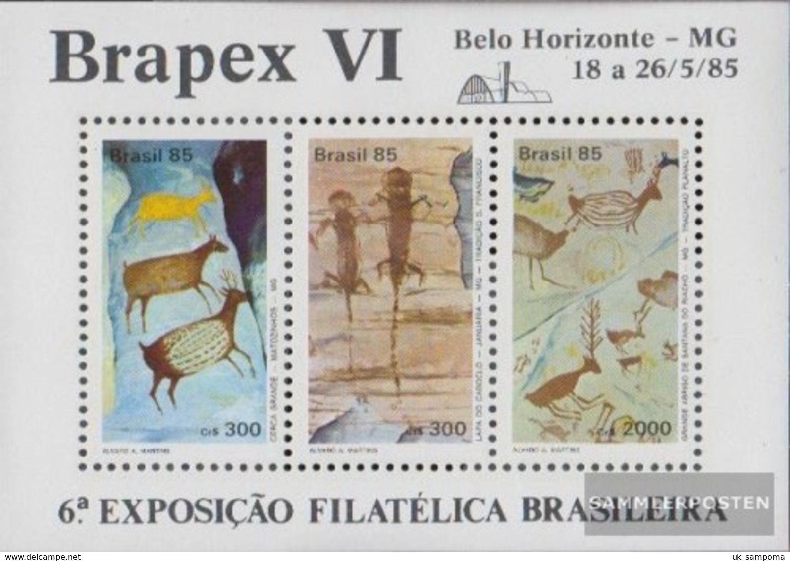 Brazil Block67 (complete Issue) Fine Used / Cancelled 1985 Stamp Exhibition - Used Stamps