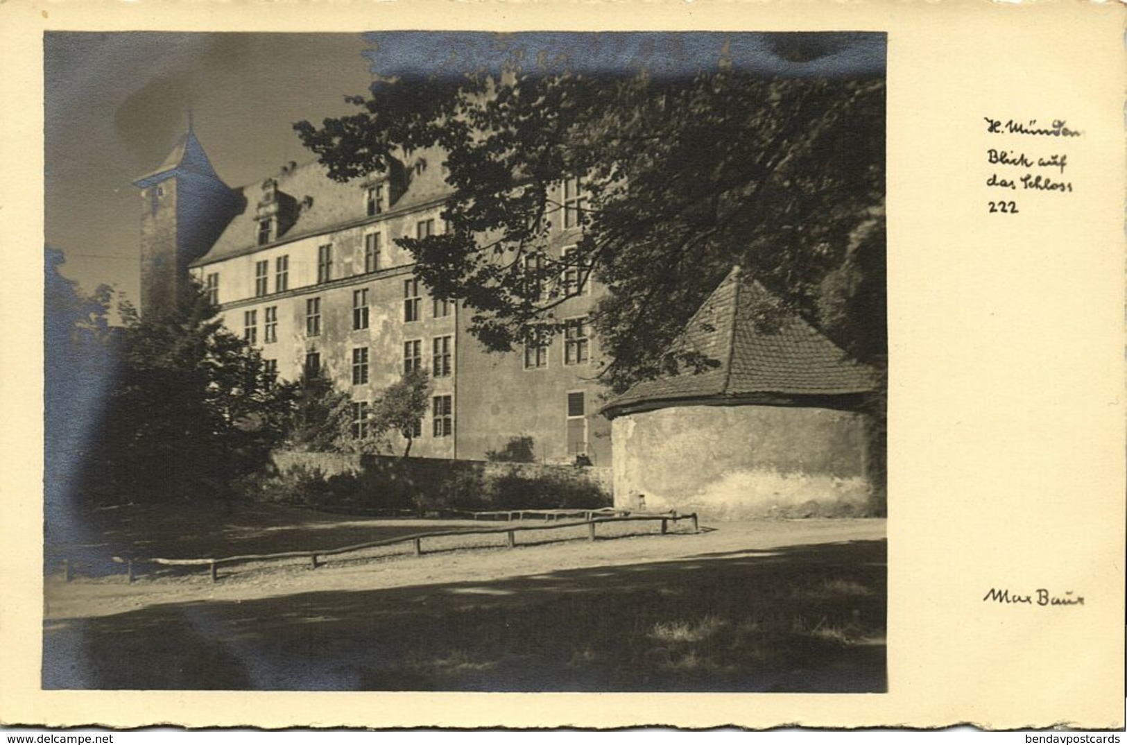 HANN. MÜNDEN, Blick Auf Das Schloss (1930s) Foto Max Baur AK - Hannoversch Muenden