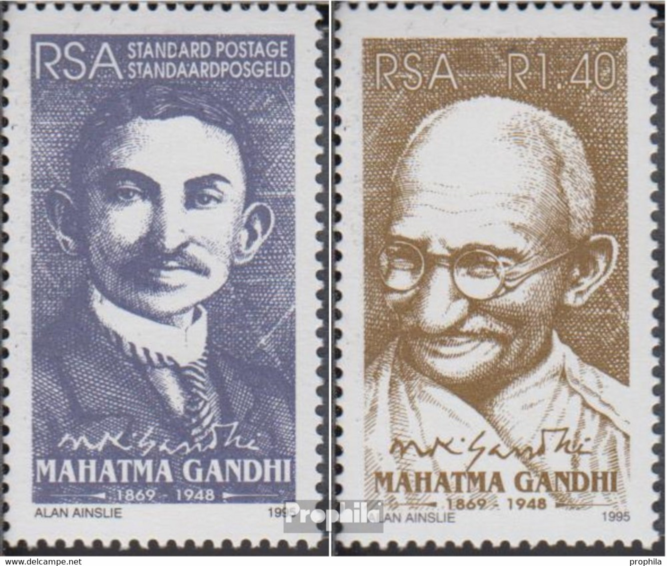 Südafrika 971-972 (kompl.Ausg.) Postfrisch 1995 Mahatma Gandhi - Ungebraucht