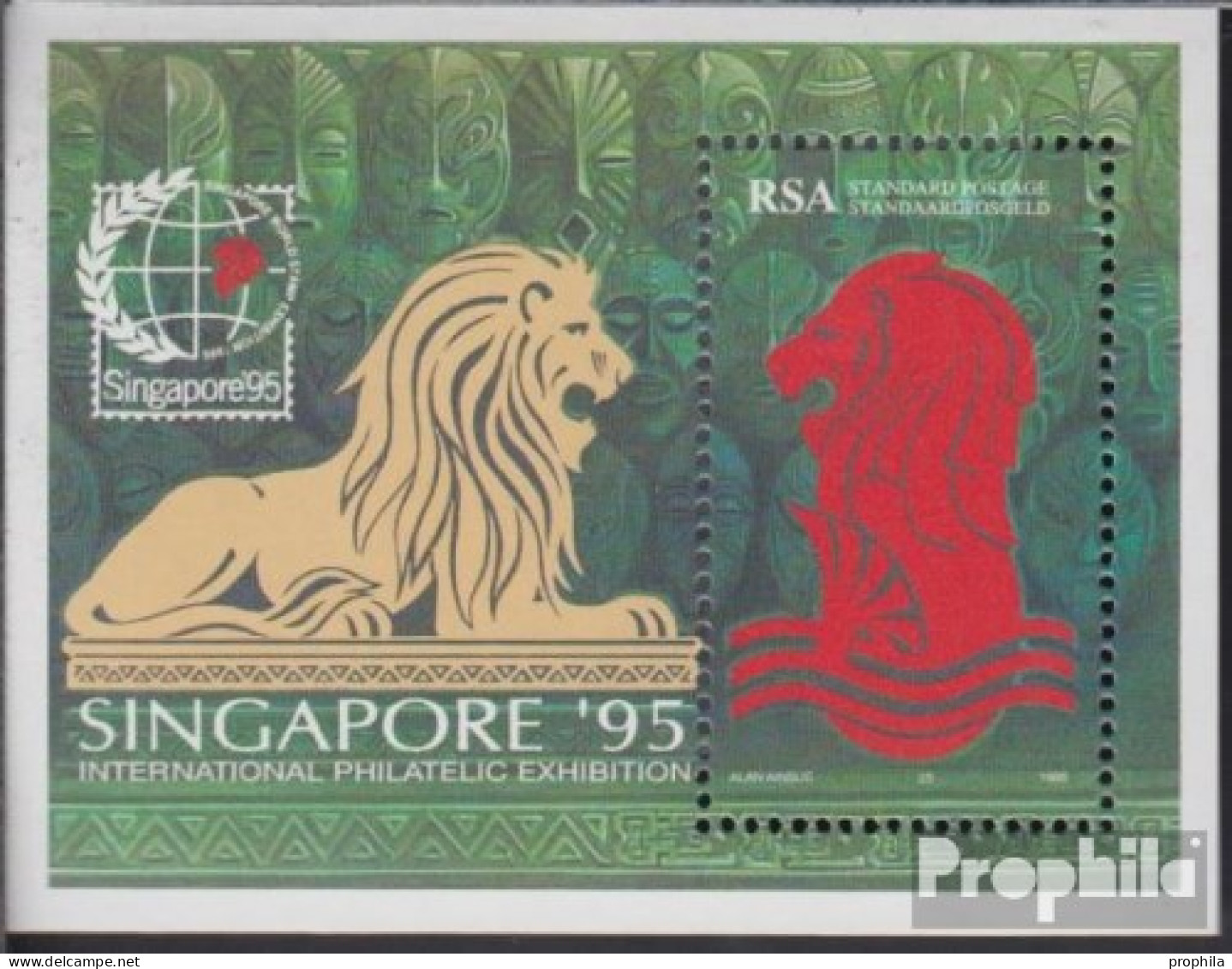 Südafrika Block37 (kompl.Ausg.) Postfrisch 1995 SINGAPORE 95 - Ungebraucht