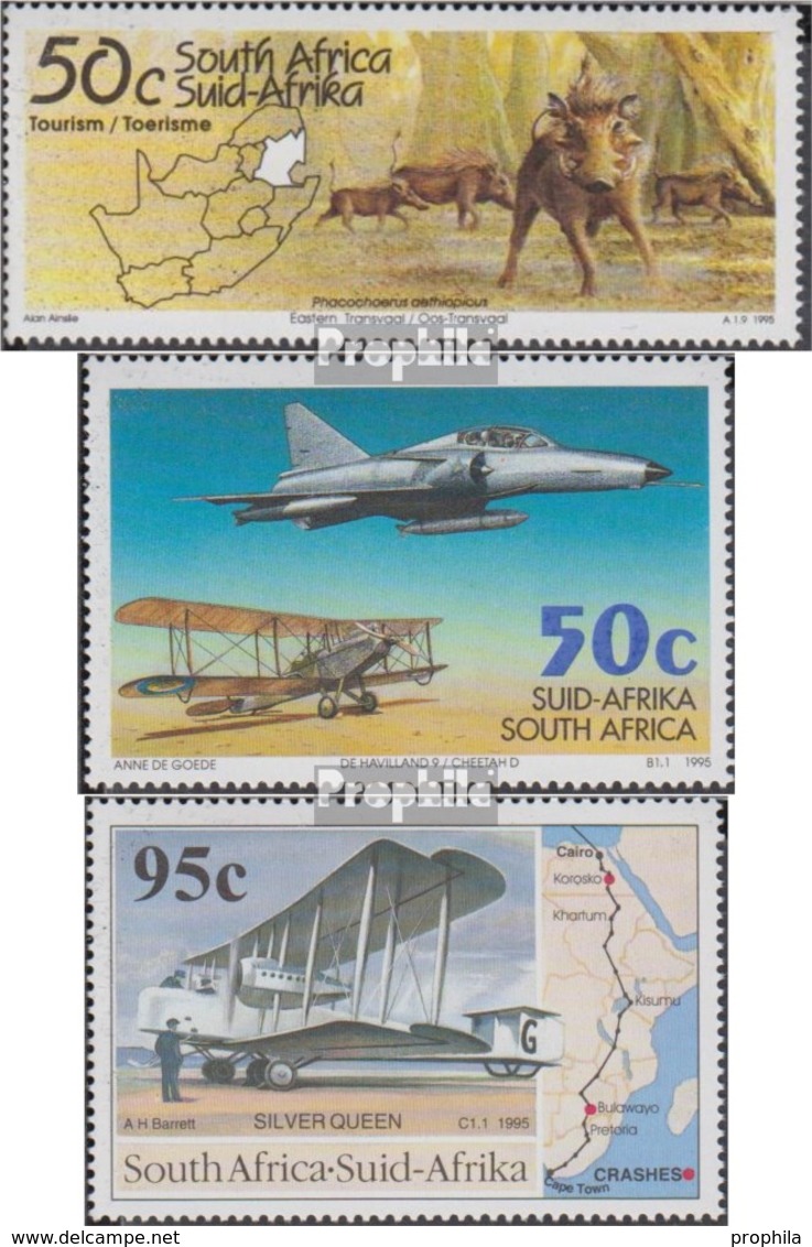 Südafrika 949,951,952 (kompl.Ausg.) Postfrisch 1995 Tourismus, Luftwaffe, Erstflug - Ungebraucht